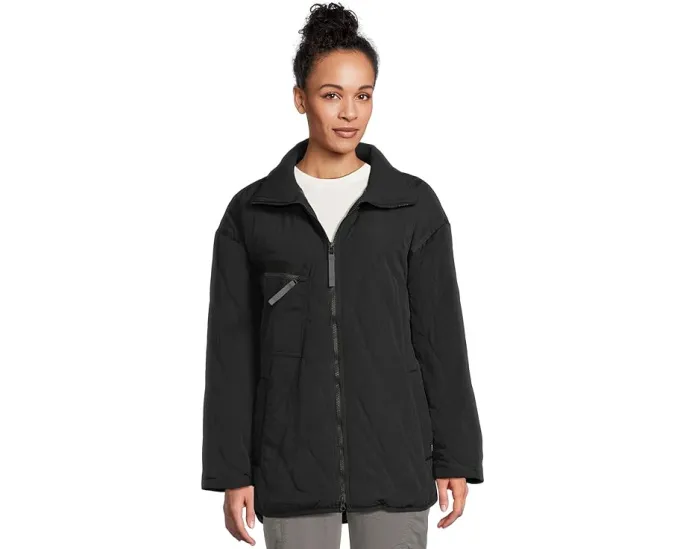 Prana Encinitas Field Coat утепленное пальто с молнией и карманами