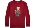 Хлопковая футболка Polo Bear с длинным рукавом Polo Ralph Lauren Kids для старших детей