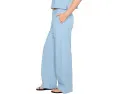 Lightweight Organic Cotton Denim High-Waisted Full Length Trousers