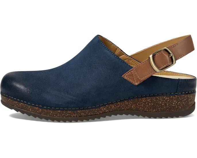 Клоги Dansko Merrin с регулируемым ремешком на пятке и пробковой подошвой
