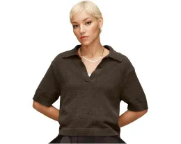 Топ Keslyn Top Lite с воротником и V-образным вырезом из переработанного полиэстера