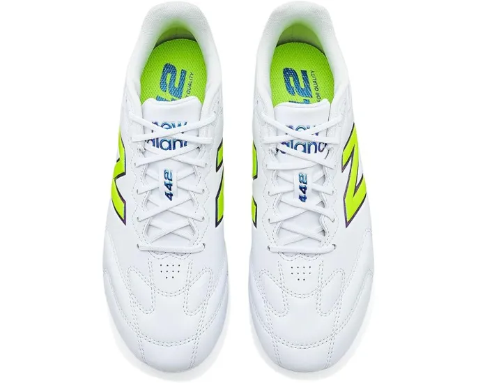 New Balance 442 Team FG V3 бутсы белые с шипами
