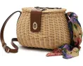 Duronia Basket with French Hydrangeas Scarf