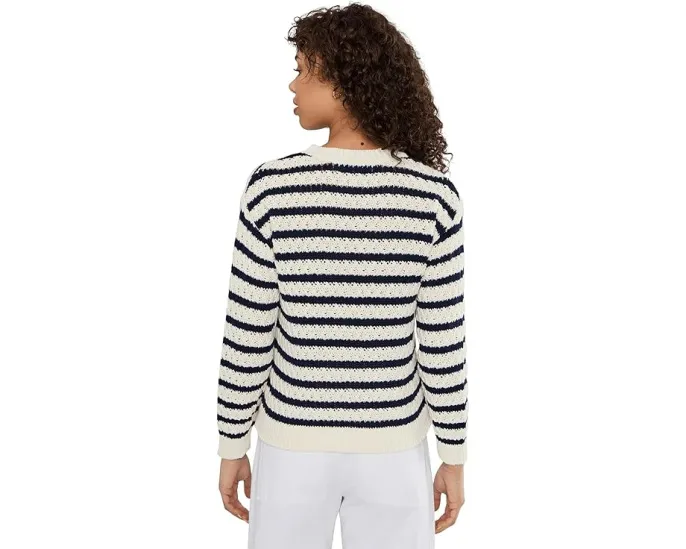 Свитер Tommy Bahama Pebblestone Bay Stripe Crew с рельефной вязкой
