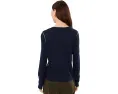 Футболка NIC+ZOE с длинным рукавом из хлопка и модала