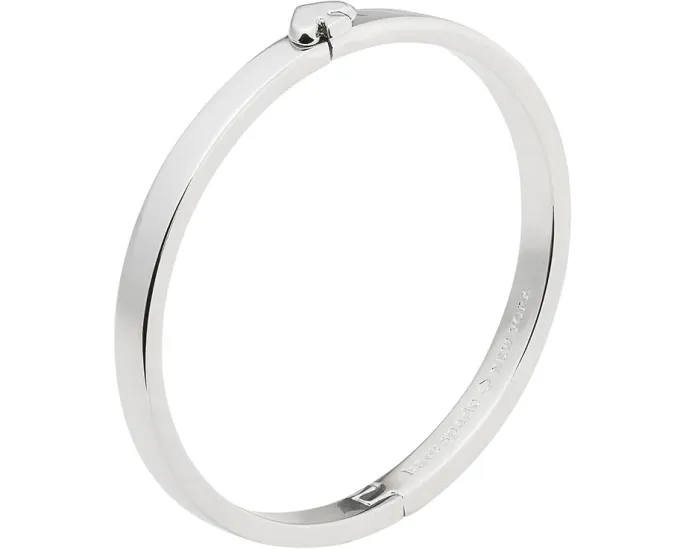 Тонкий металлический браслет Everyday Spade Kate Spade New York серебристый