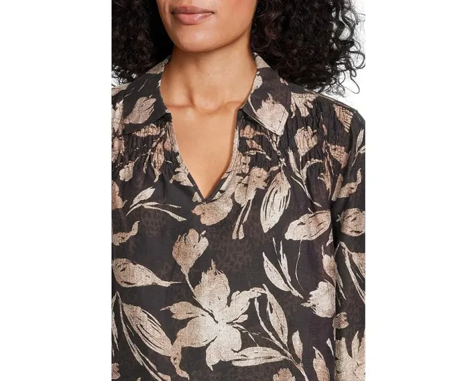 Блуза с длинными рукавами Bloom Beauty и цветочным принтом Tommy Bahama