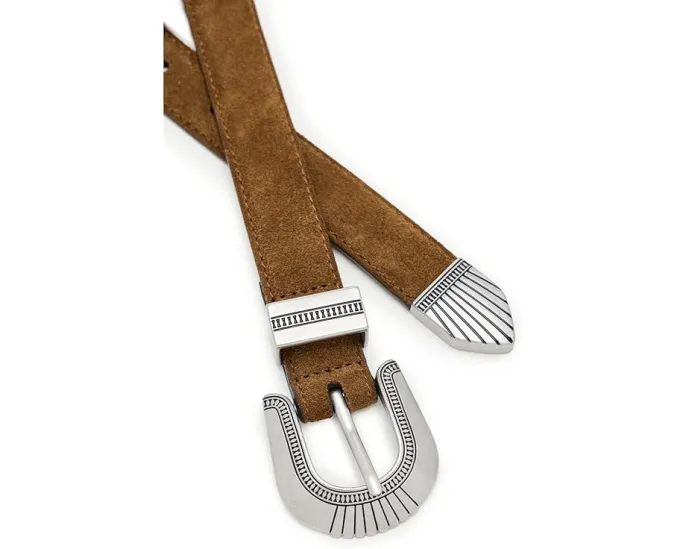 Замшевый ремень Madewell в вестерн-стиле с винтажной пряжкой