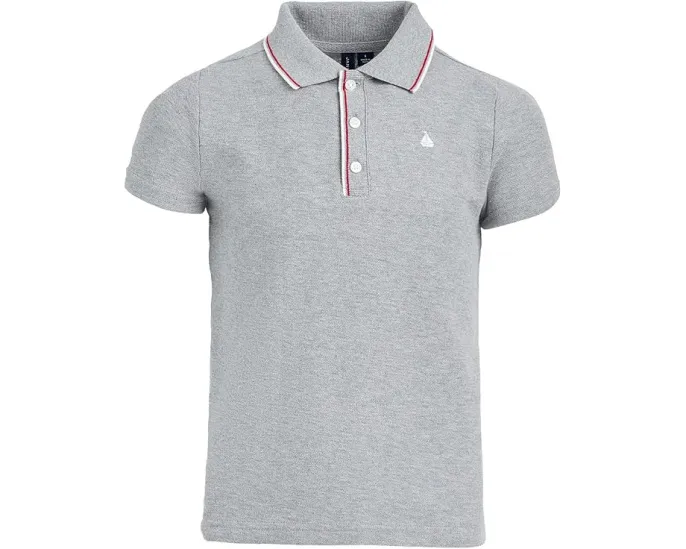 Поло из пике Janie and Jack с короткими рукавами и тремя пуговицами