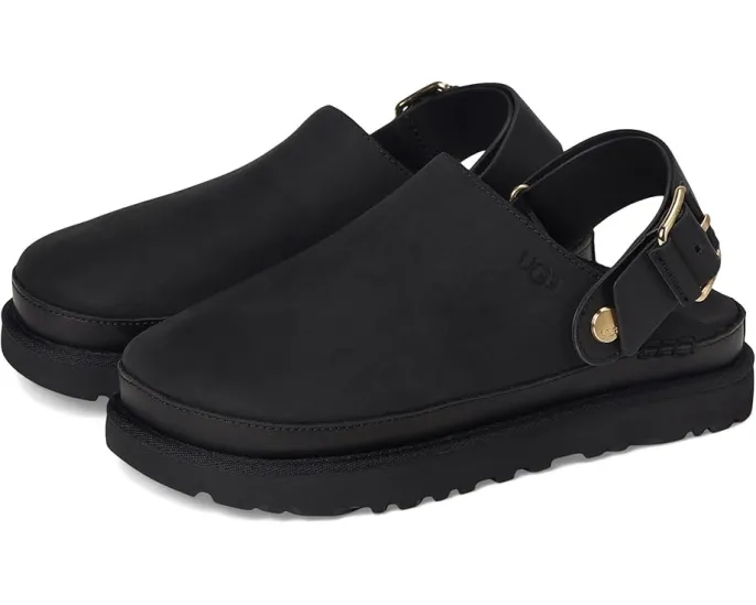 UGG Goldenstar Villa Clogs из нубука с регулируемым задним ремешком