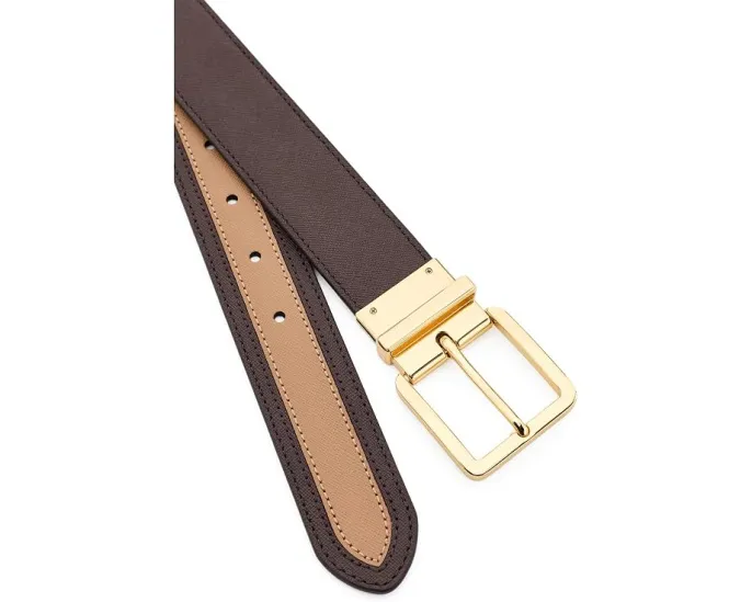 Двухсторонний ремень Lauren Ralph Lauren Crosshatch из кожи