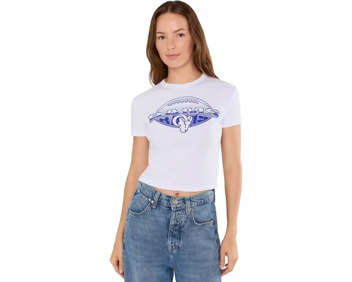 Футболка Junk Food Clothing NFL Los Angeles Rams с повтором принта