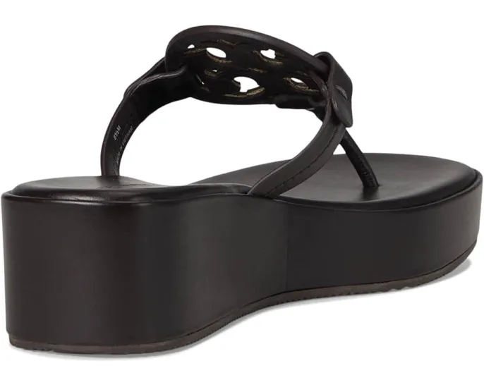 Босоножки Tory Burch Miller Wedge 25Mm на платформе с кожаным верхом