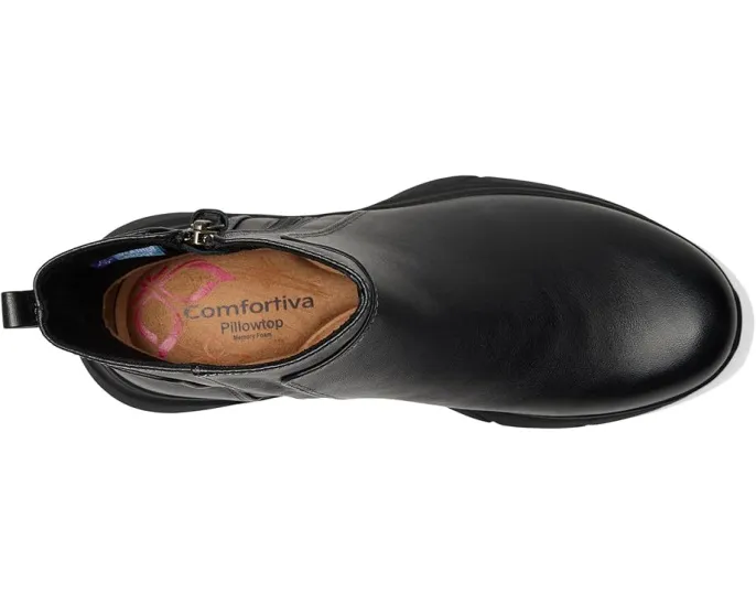 Ботильоны Comfortiva Maxine с водонепроницаемым кожаным верхом на молнии