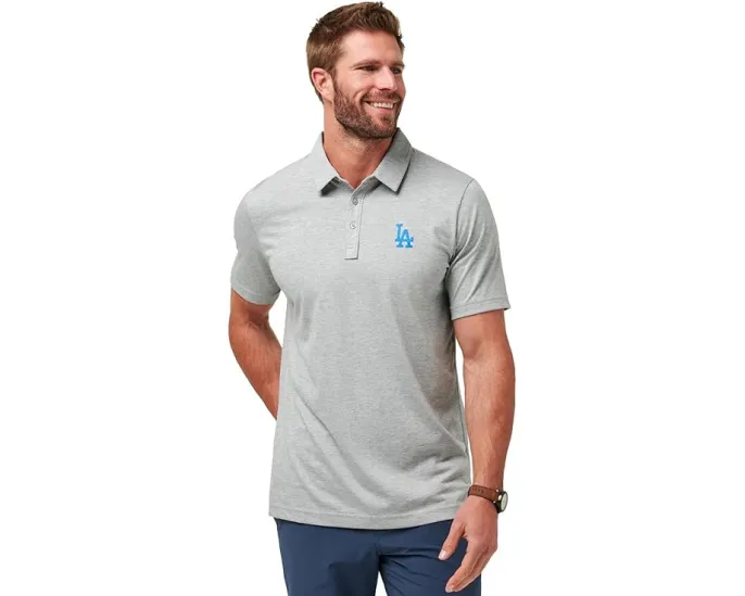 Поло TravisMathew Los Angeles Dodgers The Zinna с четырехсторонним растяжением