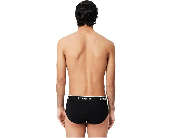 Трусы Lacoste из хлопка с эластаном 3 штуки