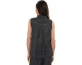Рубашка Petite Puckered Organic Linen Grid Classic Collar Shirt Eileen Fisher из льна