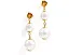 Линейные серьги Golden Bloom Linear Earrings от Kate Spade New York с жемчугом