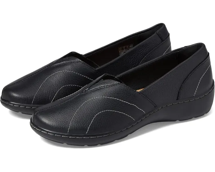 Clarks женские лоферы Cora Meadow из премиальной кожи с гибкой подошвой