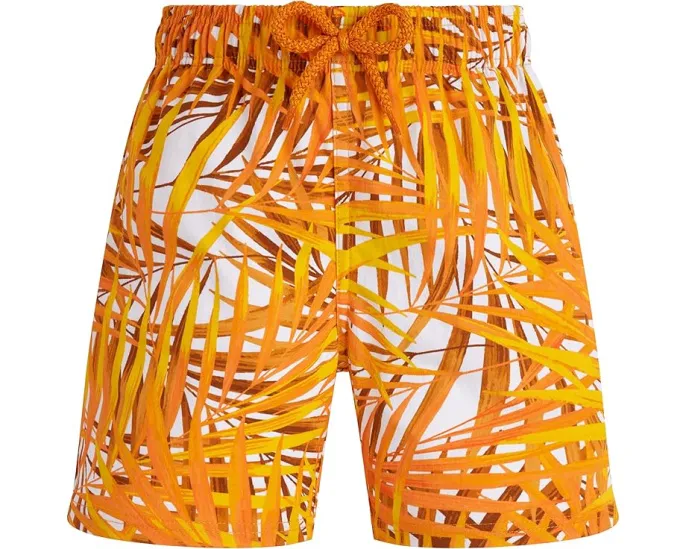 Детские плавки Vilebrequin Kids Palm Leaves Jirise с принтом пальмовых листьев
