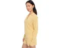 Heathered Cotton Tulip Pointel Collared Pullover