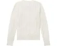 Кардиган Polo Ralph Lauren Kids из хлопка с рельефным узором для старших детей