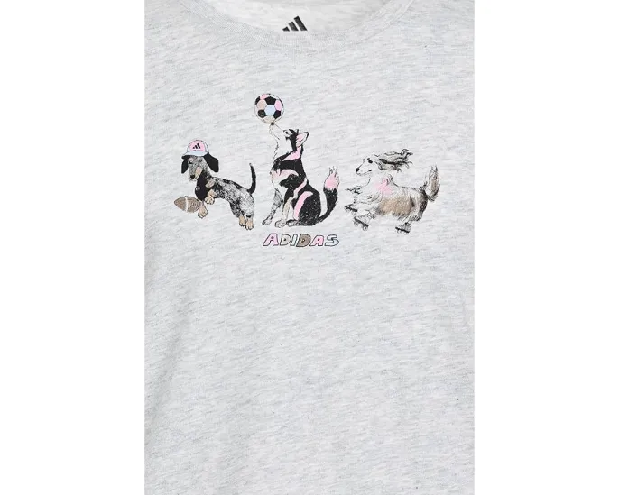 Детский комплект adidas Kids: футболка с капюшоном и короткие шорты