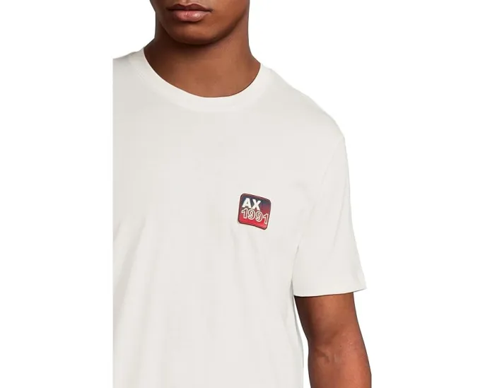 Футболка Armani Exchange с графическим принтом 1991 года из 100% хлопка