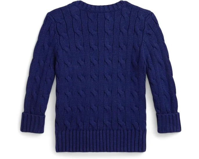 Детский свитер Polo Ralph Lauren с медвежонком и косой вязкой