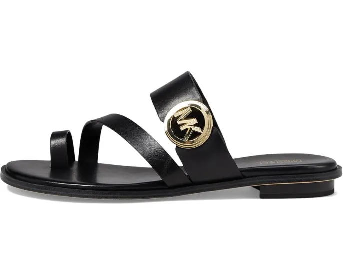 Шлепанцы MICHAEL Michael Kors Vera Flat Thong с амулетом и эластичной вставкой
