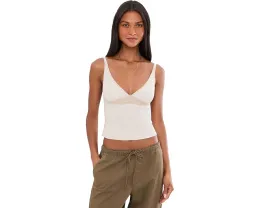 Топ Made You Blush Lounge Tan от Free People с V-образным вырезом