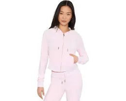 Худи Juicy Couture Luxe Velour с золотым брендингом на спине