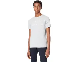 Футболка Armani Exchange Logo Printed Tee с принтом на груди и прямым подолом