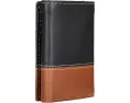 Портмоне Timberland Two-Tone Trifold из гладкой кожи с отделением для купюр