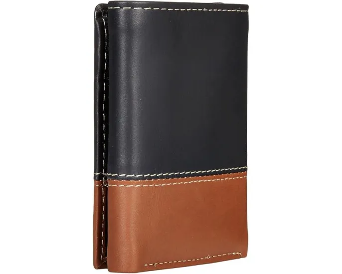 Портмоне Timberland Two-Tone Trifold из гладкой кожи с отделением для купюр