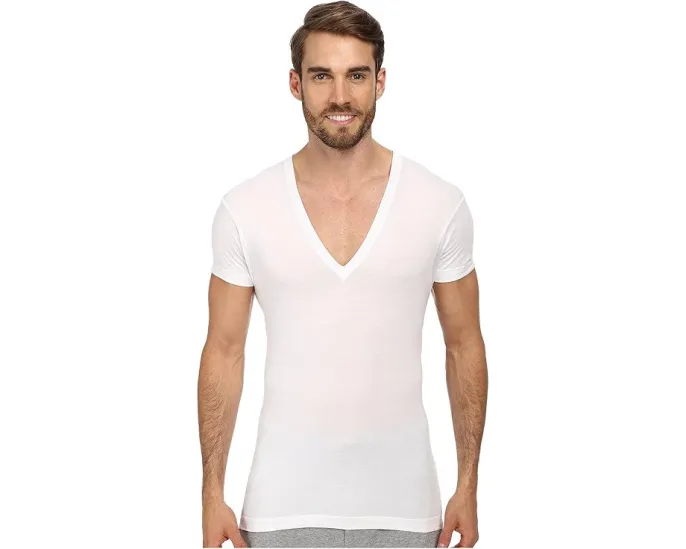 Футболка 2(X)IST Pima Slim Fit Deep V-Neck из пима-хлопка