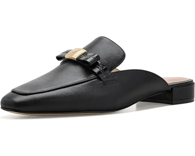 Cole Haan мюли Pasha Bow Mule из кожи с бантом