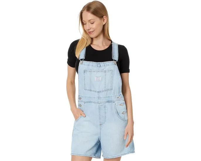 Комбинезон Levi's Vintage Shortall в винтажном стиле с регулируемыми лямками и накладными карманами