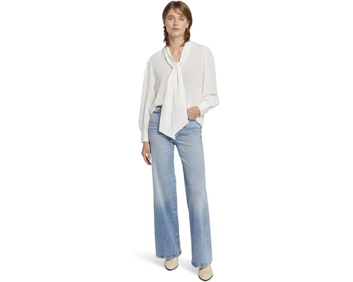 Джинсы 7 For All Mankind Ultra High Rise Jo с завышенной талией и широкими штанинами