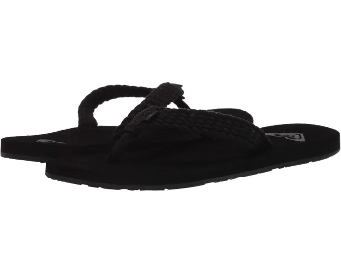 Шлепанцы Roxy Porto III из плетеного текстиля на легкой подошве