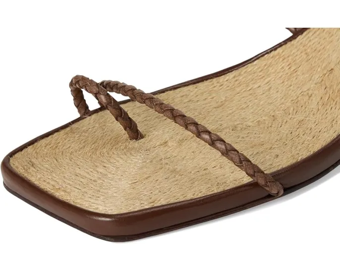 Босоножки Schutz Kaya Straw Mid на шпильке с квадратным носком