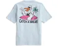 Детская футболка vineyard vines Catch A Break с коротким рукавом и принтом