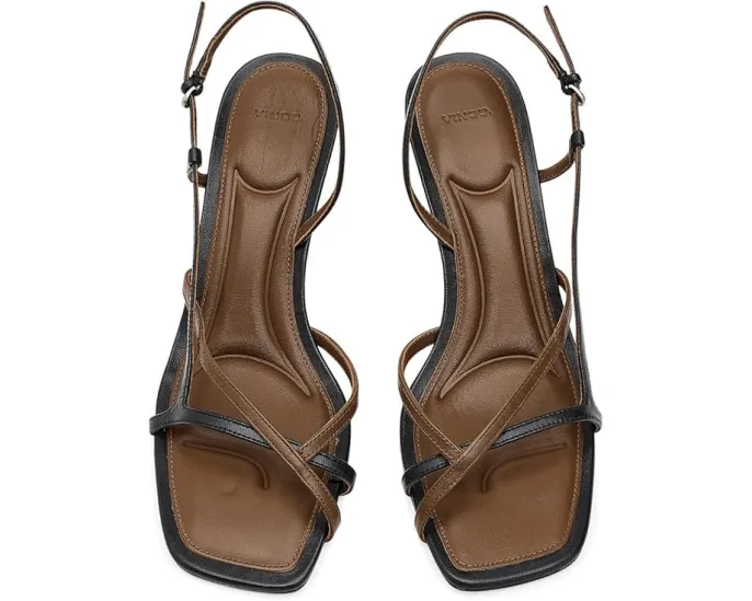 Сандалии Vince Lilian с ремешком на пятке и острым каблуком