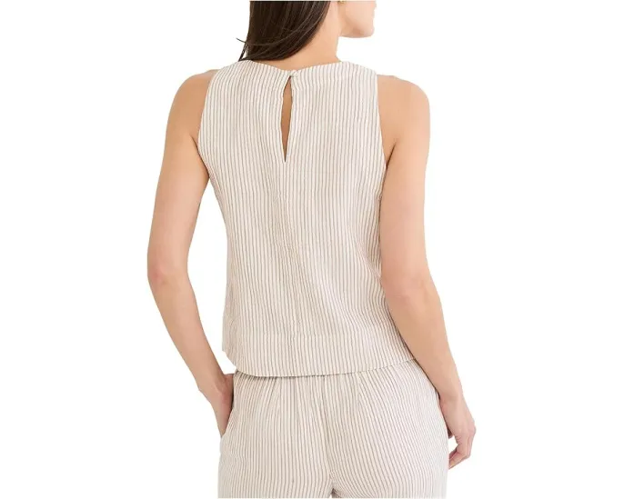 Топ NIC+ZOE Petite Pinstripe Gauze Pop On с запахом и полосками