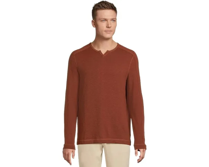 Свитшот Johnston & Murphy Split-neck с текстурной вязкой