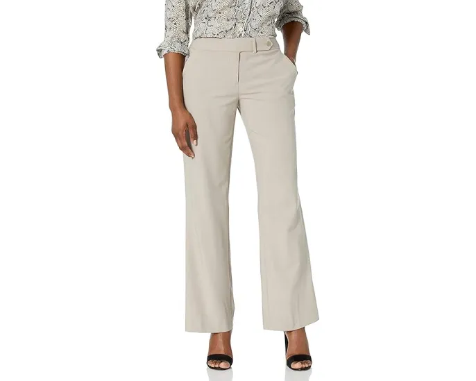 Брюки Calvin Klein Petite Classic Fit Lux Pant для невысоких ростов с расклешенным низом