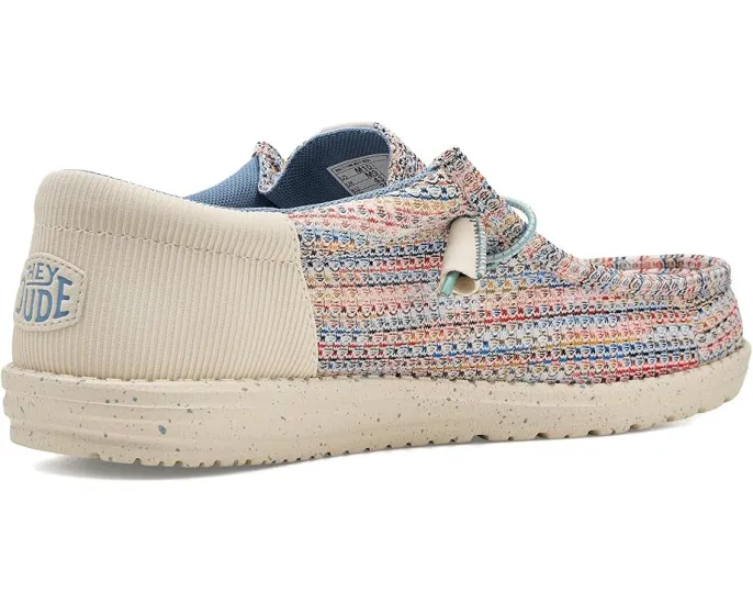 Кроссовки Hey Dude Wally Funk Multi Mesh с разноцветной сеткой