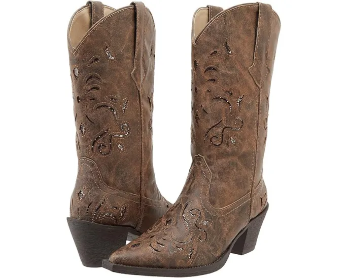 Сапоги Roper Glitter Underlay Boot с блестящей вставкой
