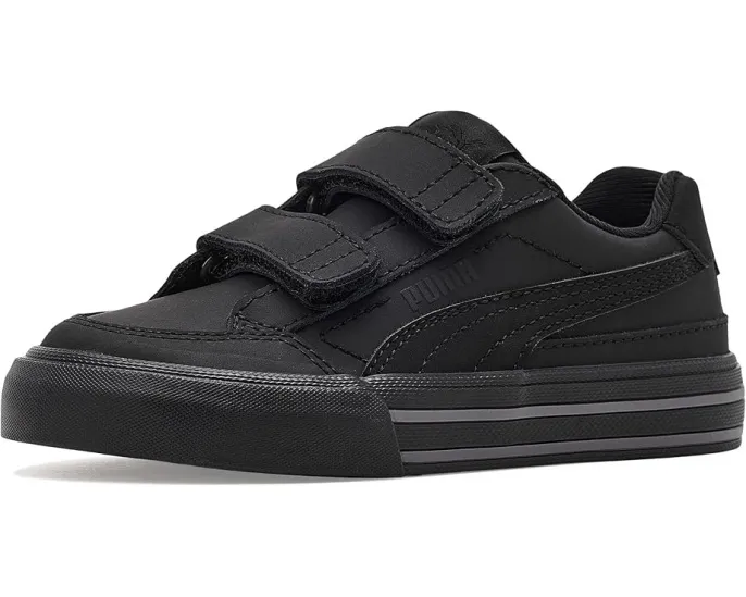 Puma Court Classic Vulc Hook And Loop детские кроссовки на липучках из переработанных материалов