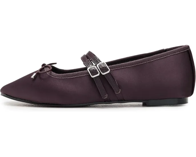 Туфли Greta Bow Double Strap с бантом из атласа Madewell